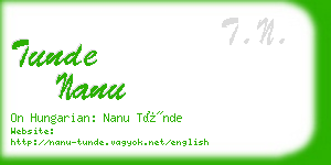 tunde nanu business card